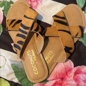 Tiger Print Sandals
